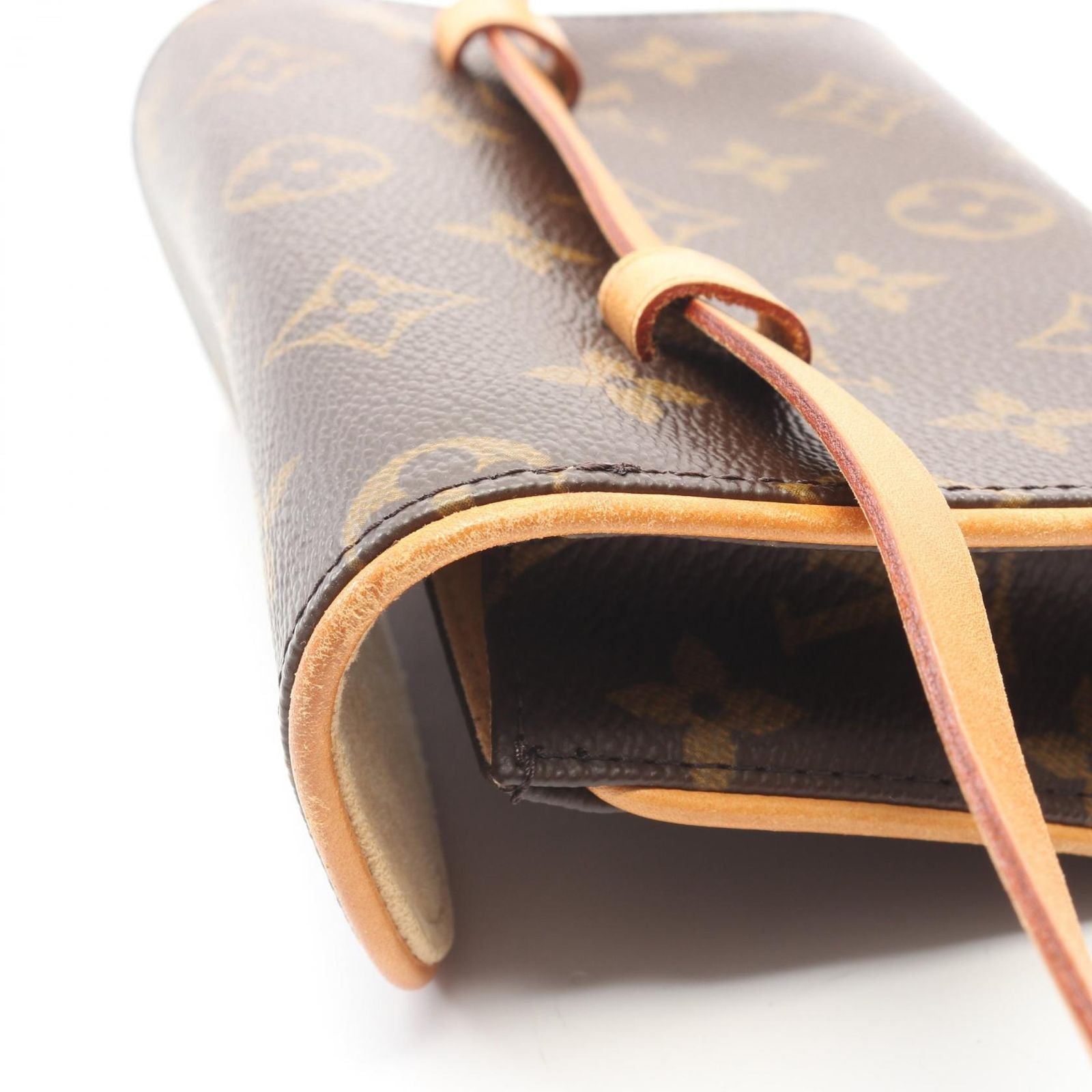 Louis Vuitton Waist Bag Pochette with Florentine Bouton Pression Canvas Leather — view 8
