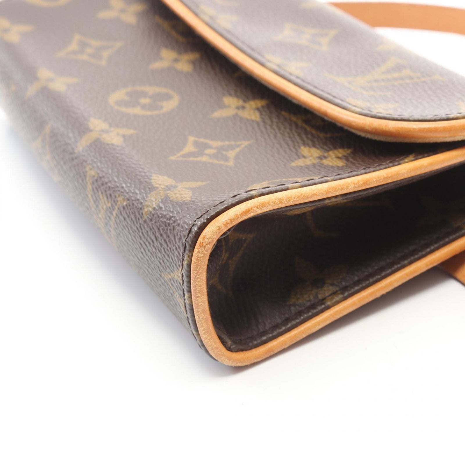 Louis Vuitton Waist Bag Pochette with Florentine Bouton Pression Canvas Leather — view 9