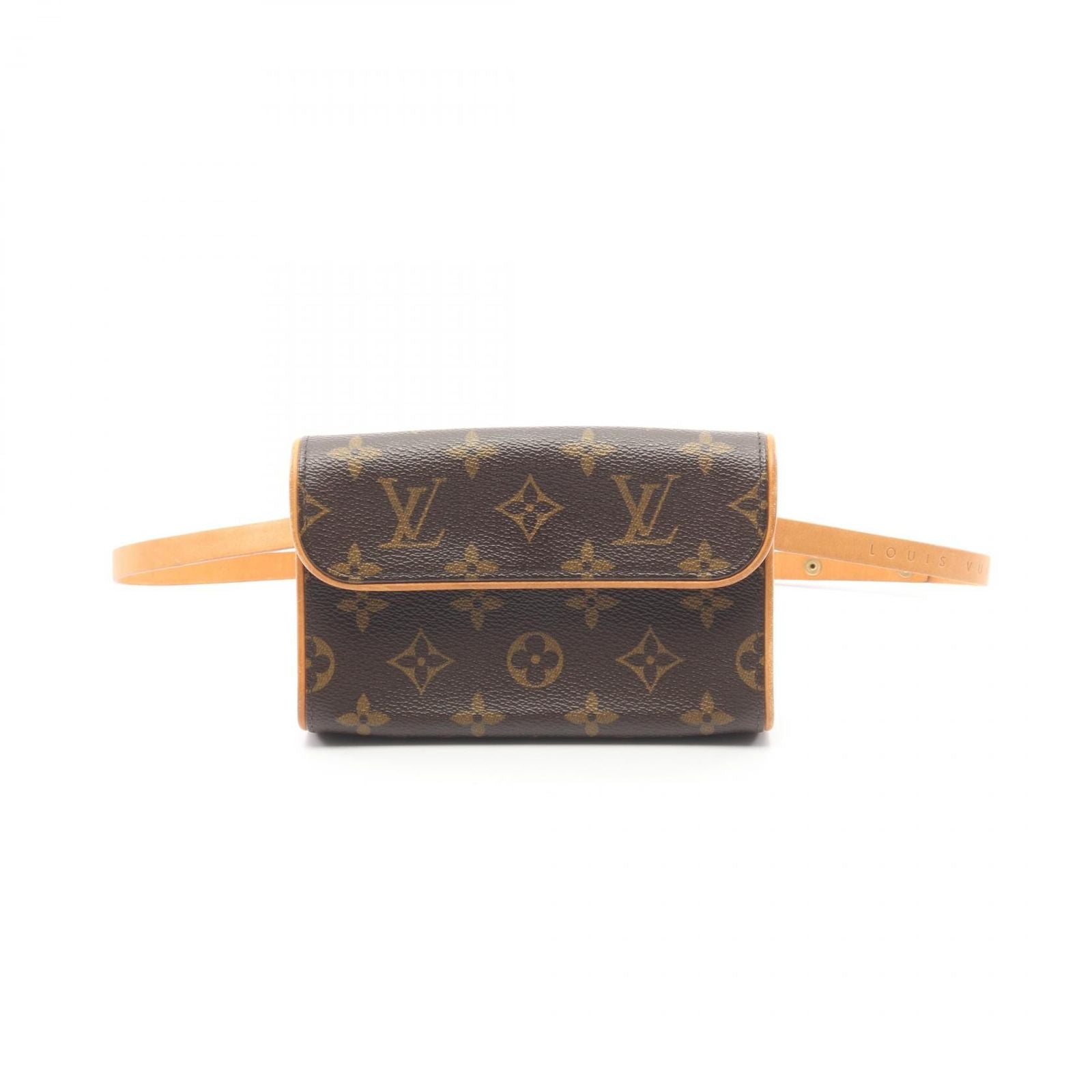 Louis Vuitton Waist Bag Pochette with Florentine Bouton Pression Canvas Leather