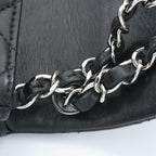 Chanel Shoulder Bag Mini Quilted Black Lambskin Chain — view 6