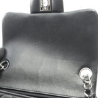 Chanel Shoulder Bag Mini Quilted Black Lambskin Chain — view 8