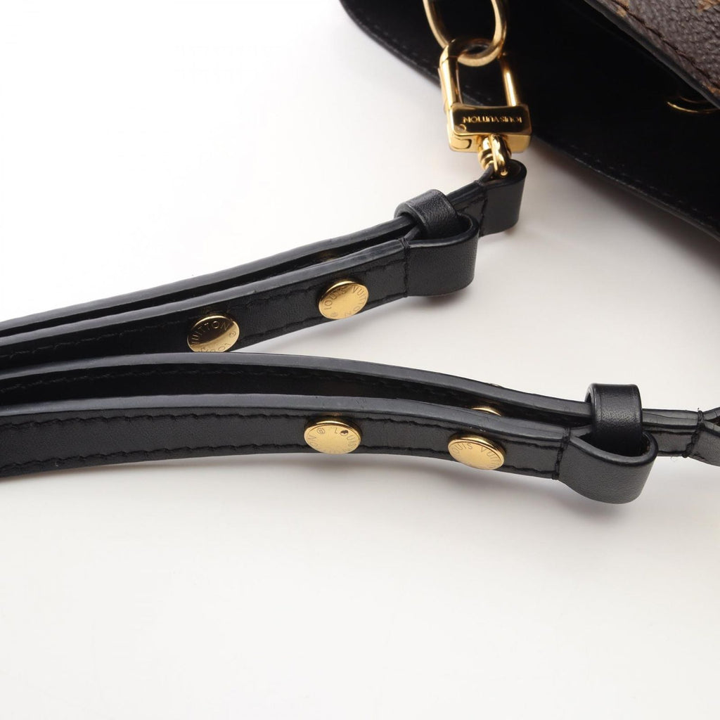 Louis Vuitton Shoulder Bag Neo Noe Noir Canvas Leather — view 6
