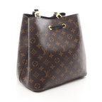Louis Vuitton Shoulder Bag Neo Noe Noir Canvas Leather — view 2