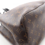 Louis Vuitton Shoulder Bag Neo Noe Noir Canvas Leather — view 5