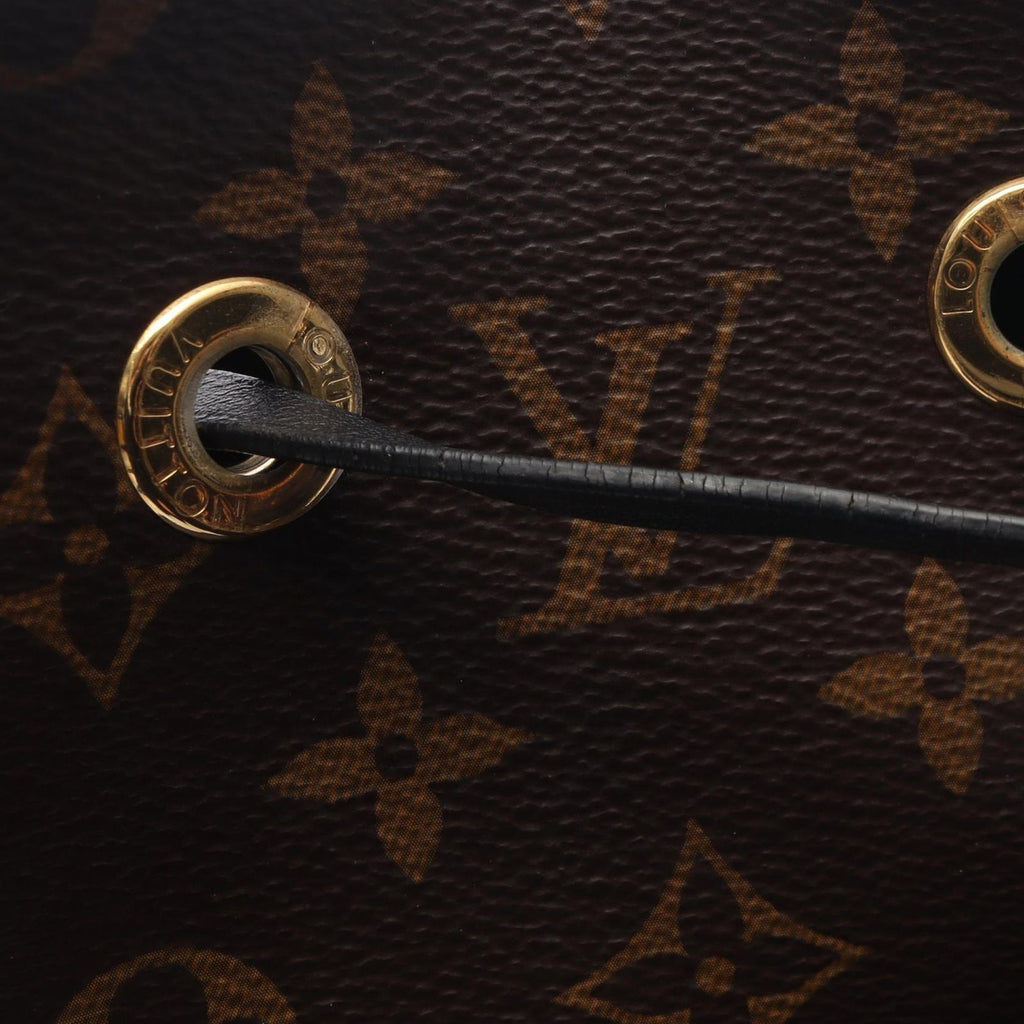 Louis Vuitton Shoulder Bag Neo Noe Noir Canvas Leather — view 9