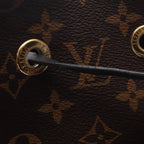 Louis Vuitton Shoulder Bag Neo Noe Noir Canvas Leather — view 9