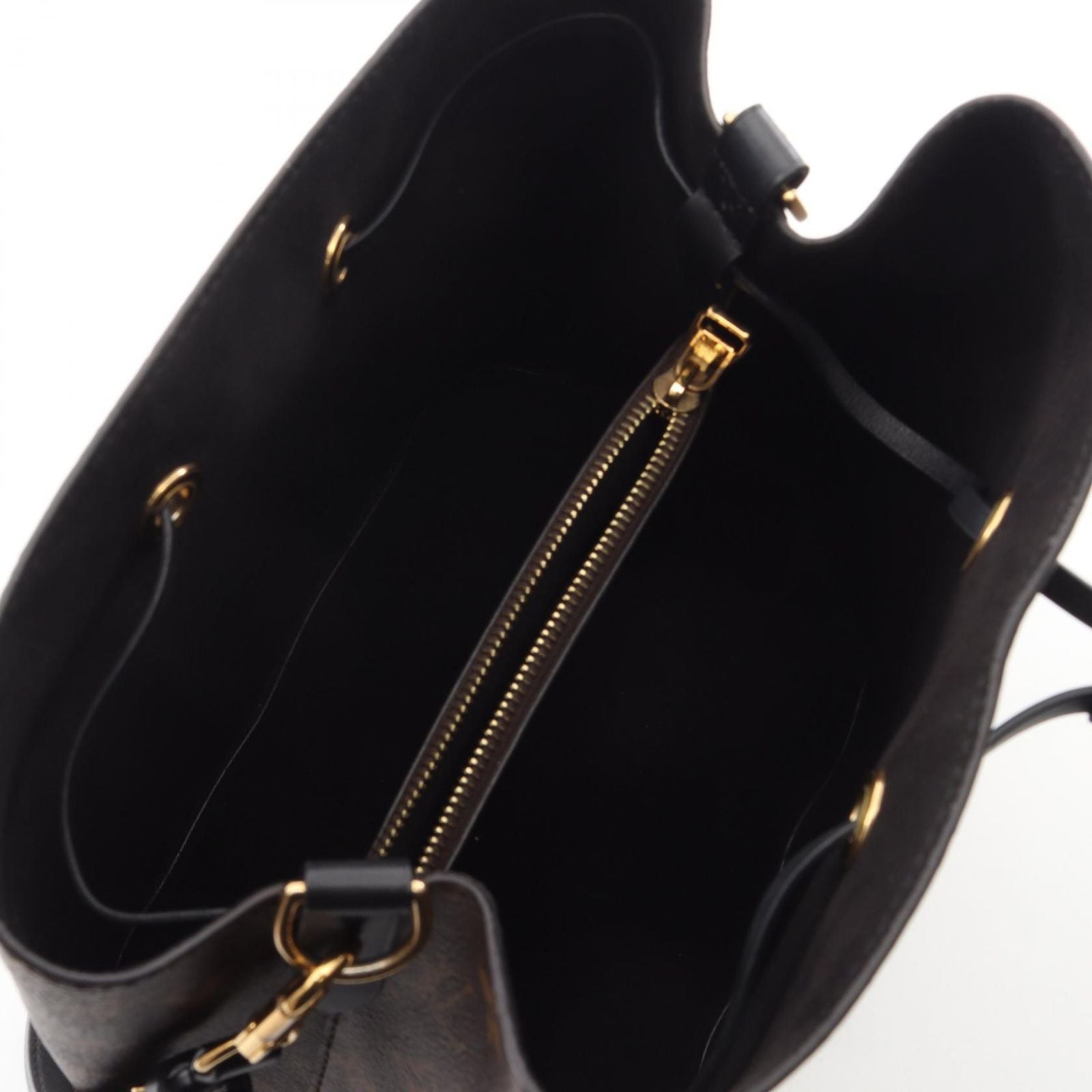 Louis Vuitton Shoulder Bag Neo Noe Noir Canvas Leather — view 3