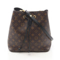 Louis Vuitton Shoulder Bag Neo Noe Noir Canvas Leather