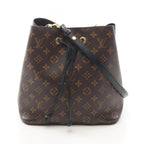 Louis Vuitton Shoulder Bag Neo Noe Noir Canvas Leather