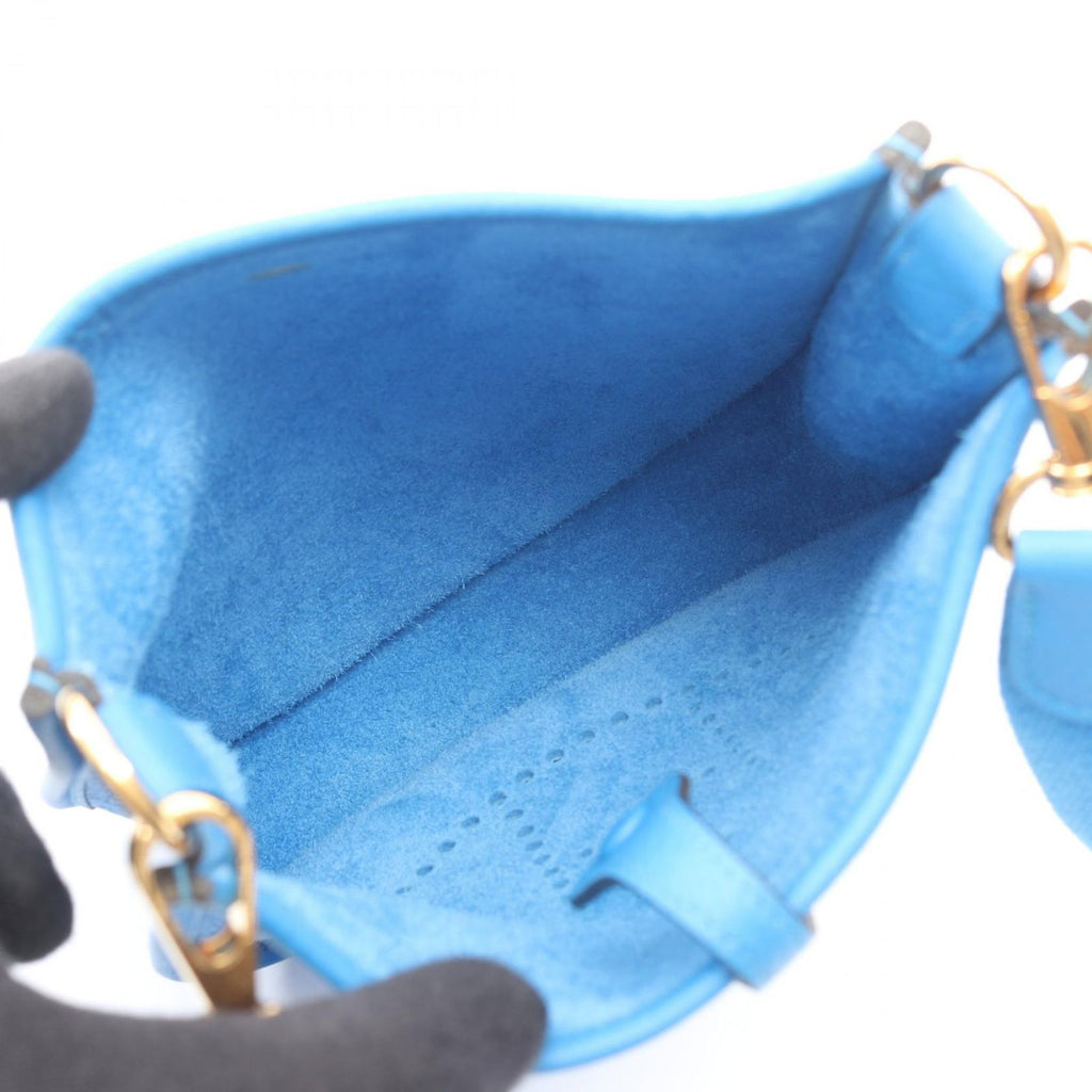 Hermes Shoulder Bag Evelyne TPM Amazon Blue Hydra TPM — view 3