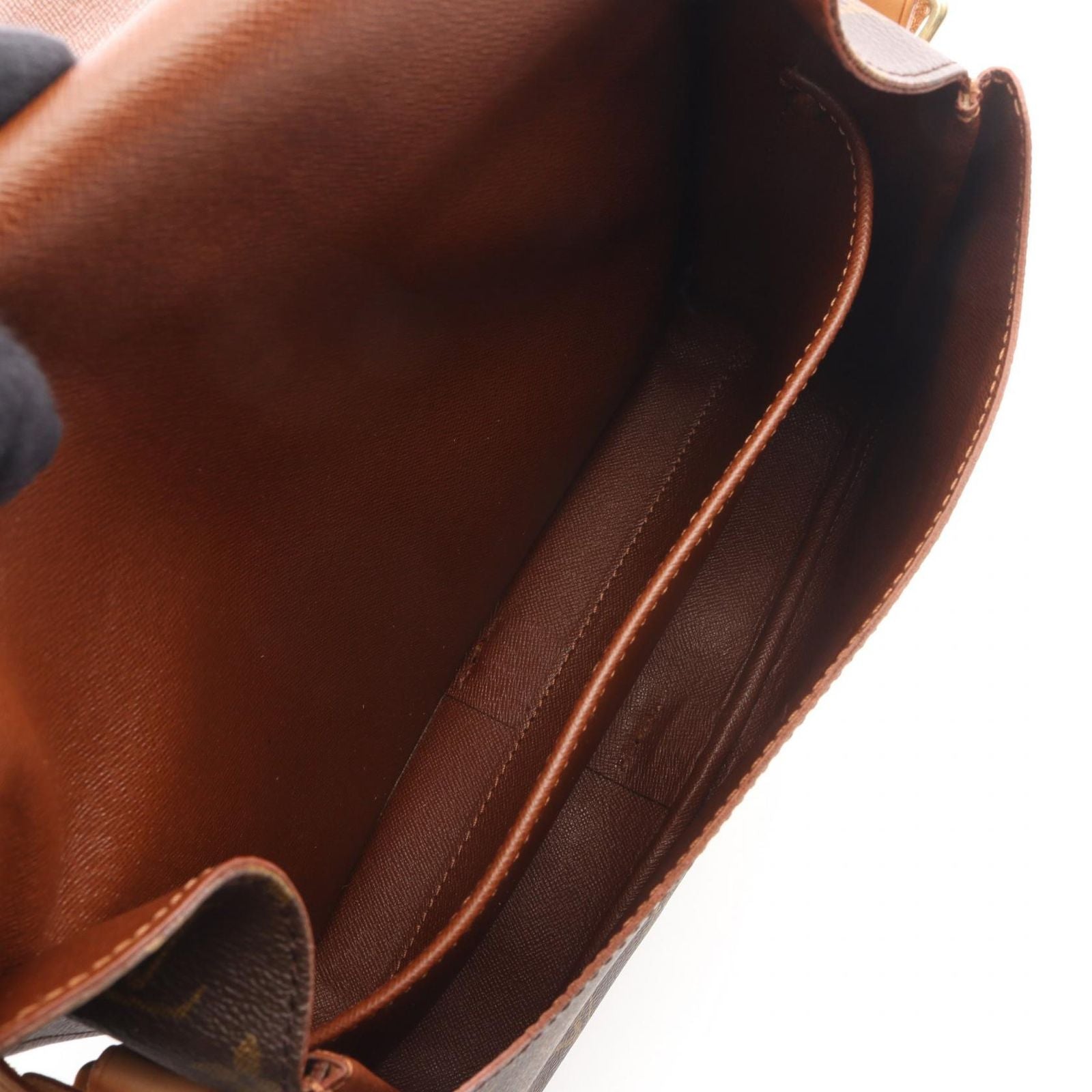 Louis Vuitton Shoulder Bag Cartouchiere GM Canvas Leather — view 3