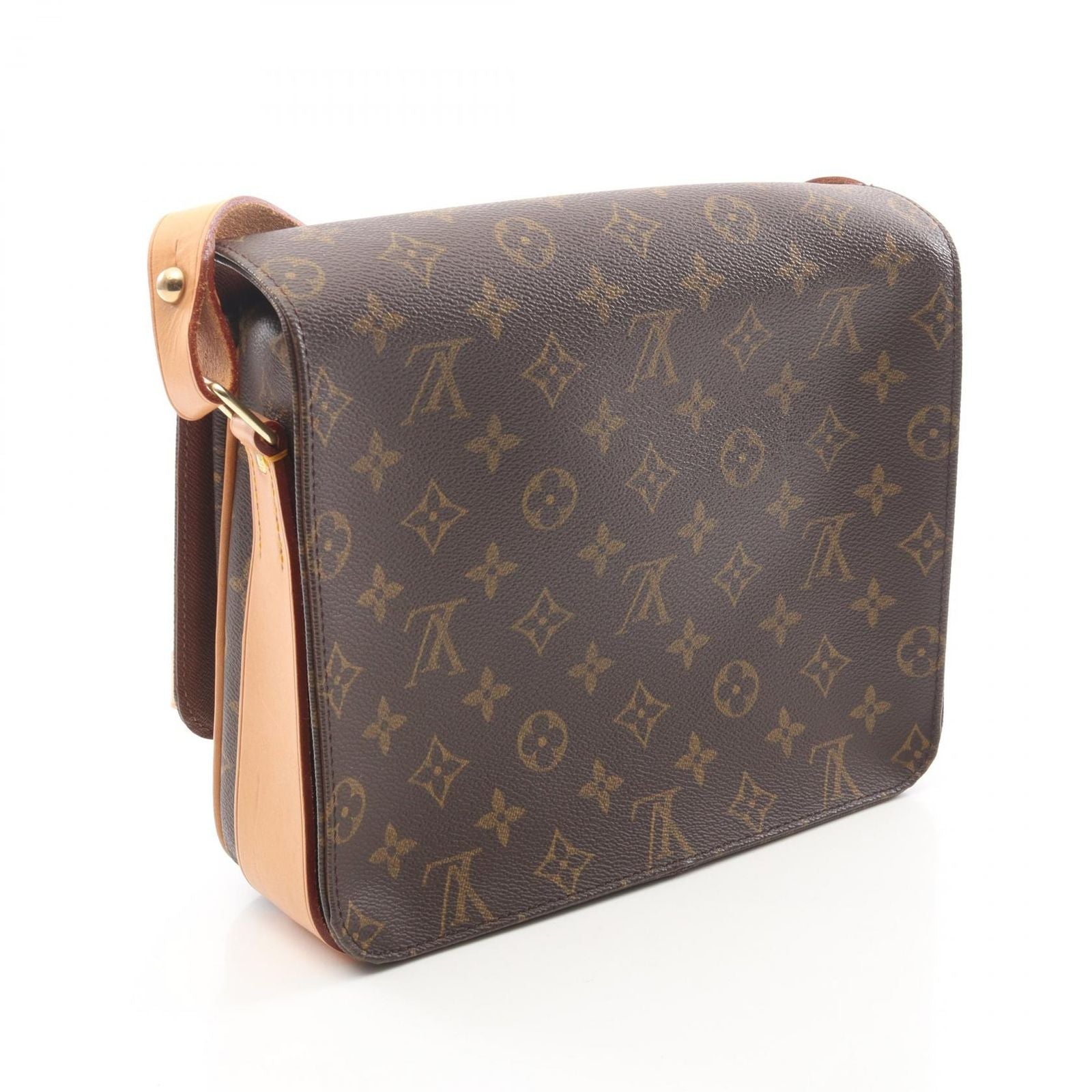 Louis Vuitton Shoulder Bag Cartouchiere GM Canvas Leather — view 2