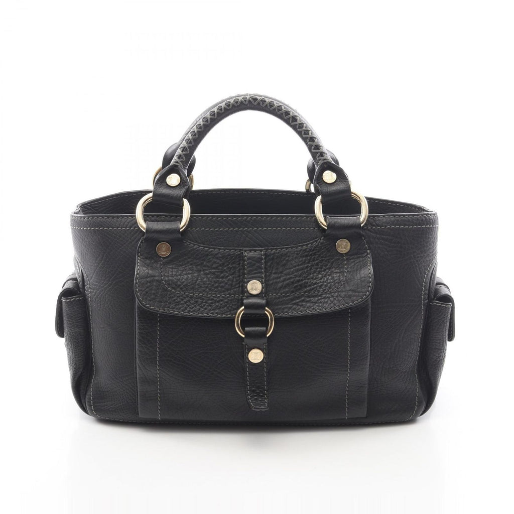 Celine Handbag Boogie Bag Black Leather