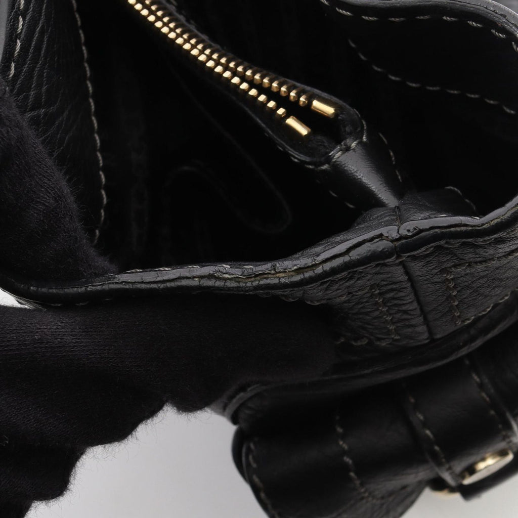 Celine Handbag Boogie Bag Black Leather — view 5
