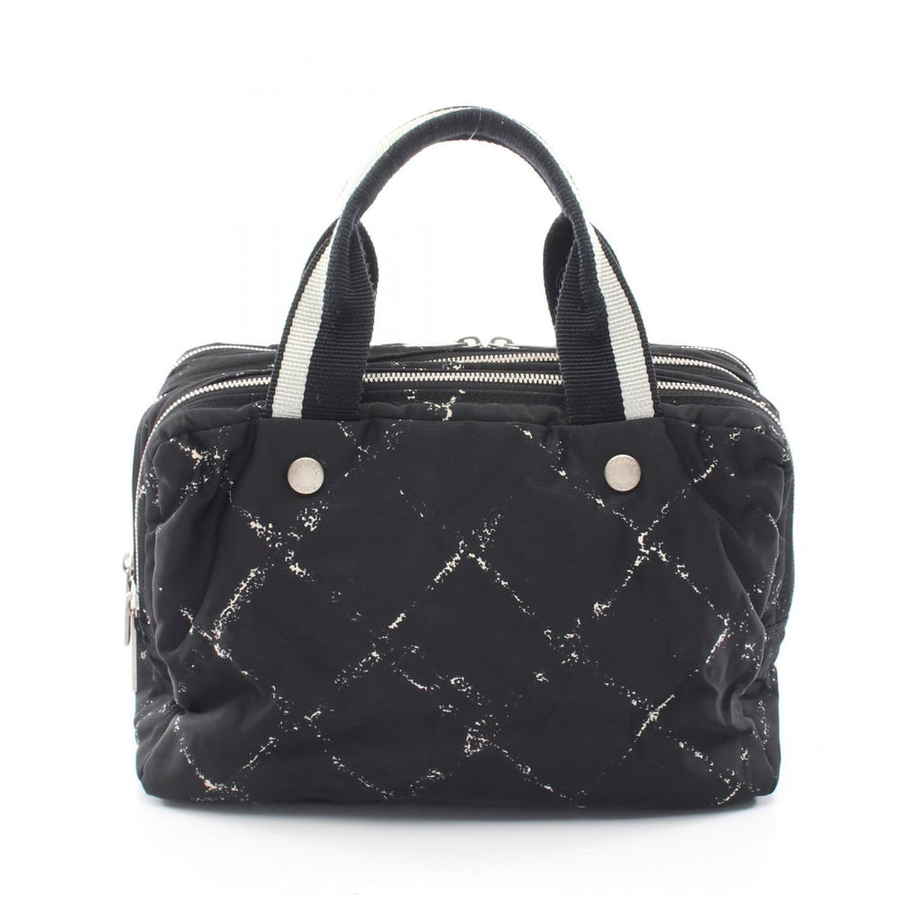 Chanel Handbag Vintage Travel Line Black Nylon