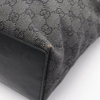 Gucci Tote GG Pattern Black Canvas Leather — view 6