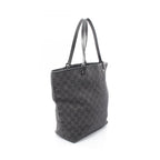 Gucci Tote GG Pattern Black Canvas Leather — view 2