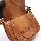 Gucci Shoulder Bag Bamboo Snuffle Bit Tassel Brown Leather — view 8