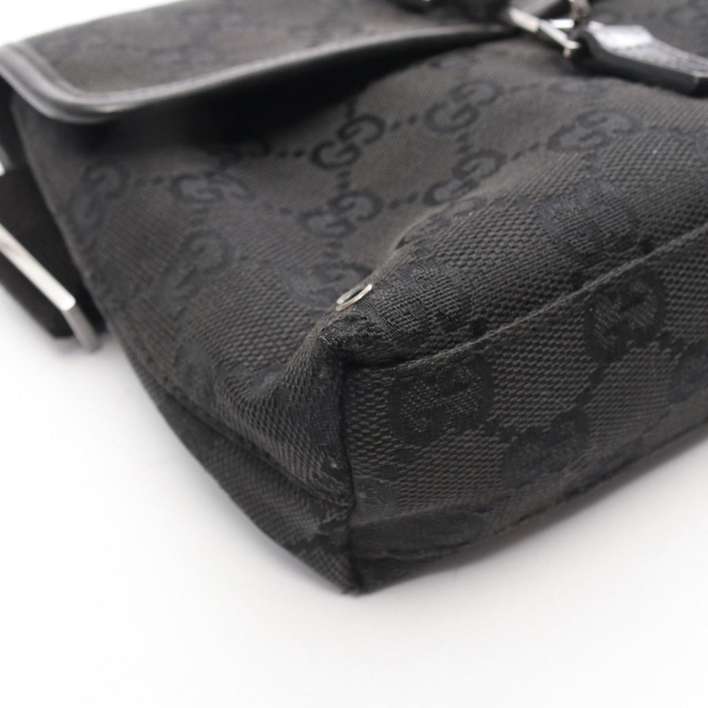 Gucci Waist Bag GG Canvas Black — view 6