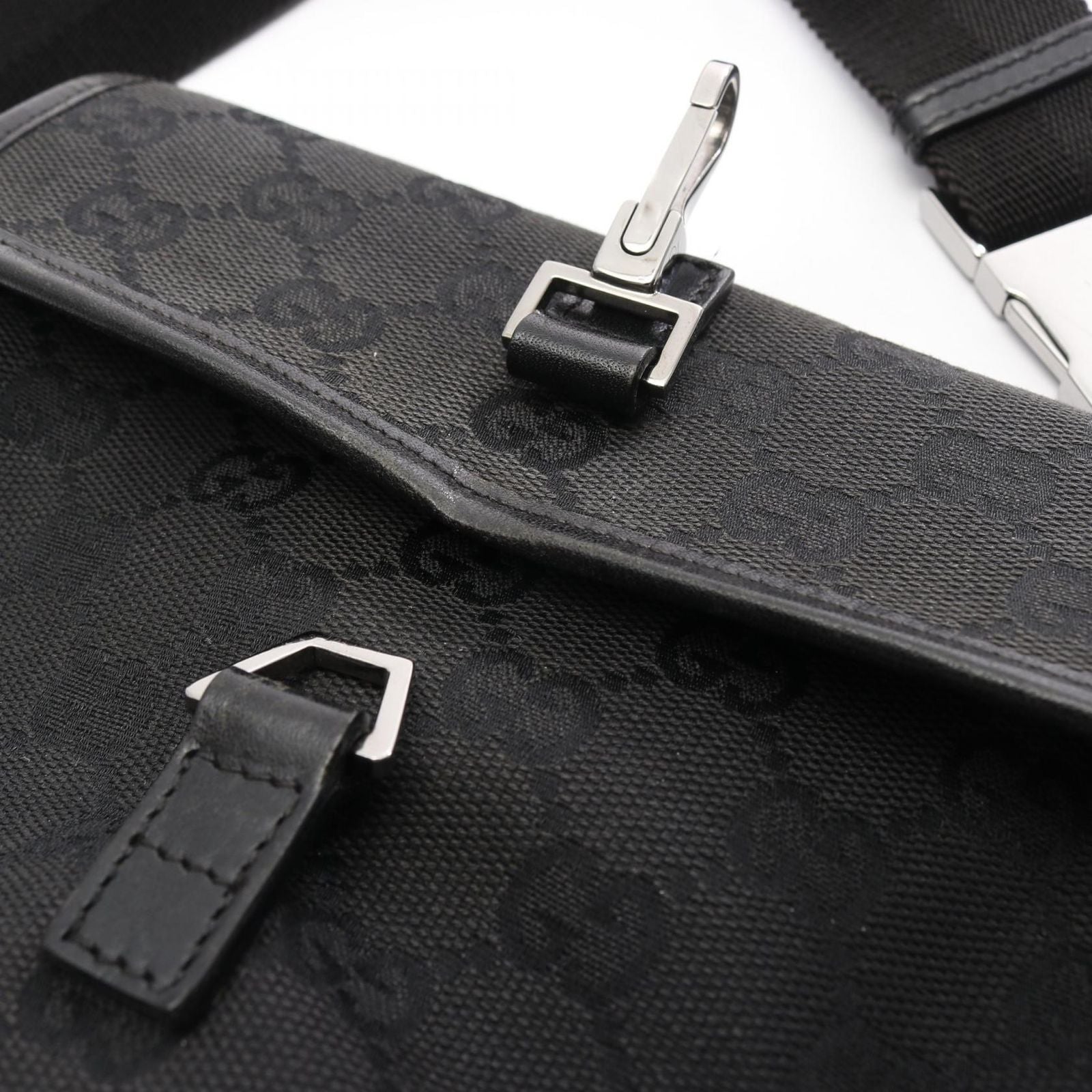Gucci Waist Bag GG Canvas Black — view 5