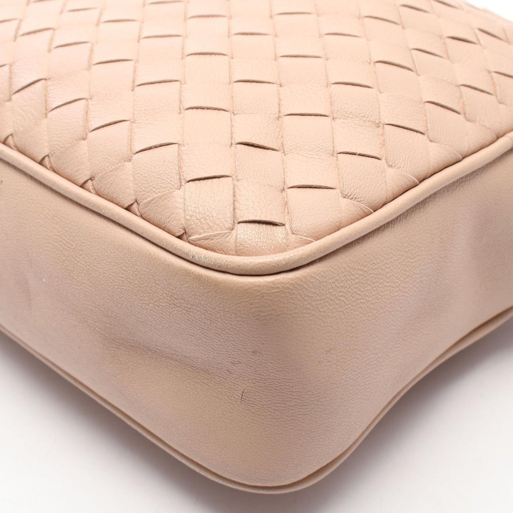 Bottega Veneta Shoulder Bag Intrecciato Pink Beige Leather — view 5