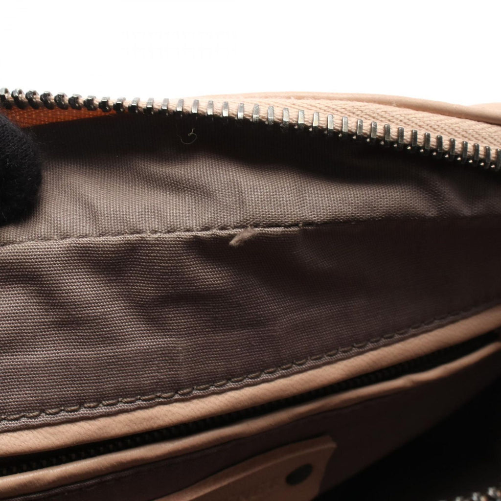 Bottega Veneta Shoulder Bag Intrecciato Pink Beige Leather — view 9