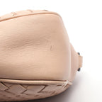 Bottega Veneta Shoulder Bag Intrecciato Pink Beige Leather — view 6