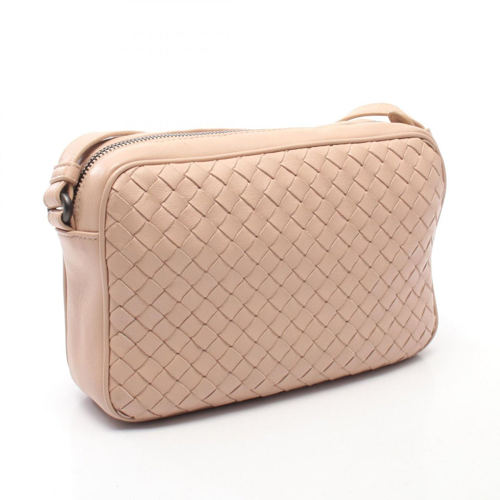 Bottega Veneta Shoulder Bag Intrecciato Pink Beige Leather — view 2