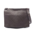 Bottega Veneta Shoulder Bag Intrecciato Dark Brown Leather