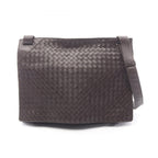 Bottega Veneta Shoulder Bag Intrecciato Dark Brown Leather