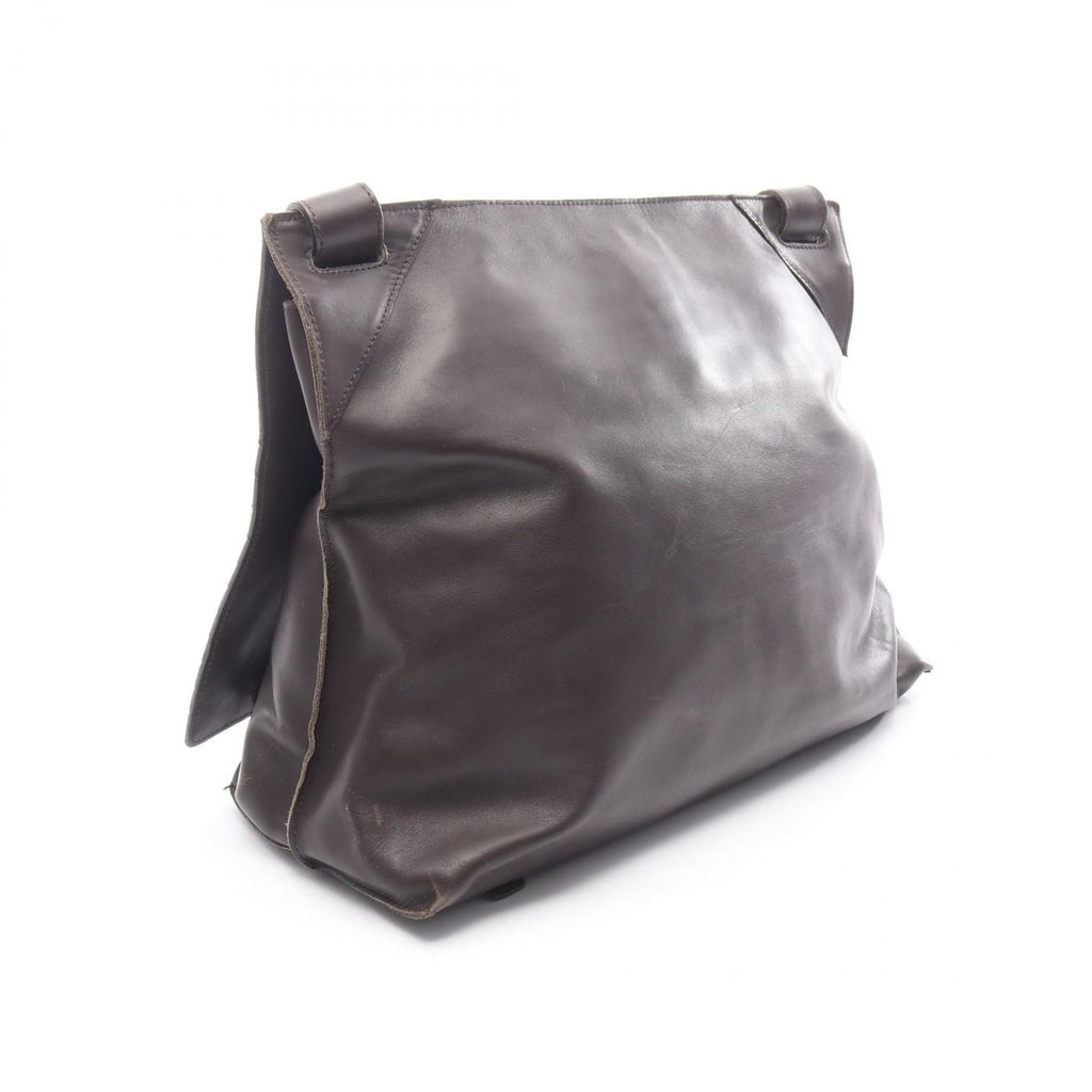 Bottega Veneta Shoulder Bag Intrecciato Dark Brown Leather — view 2