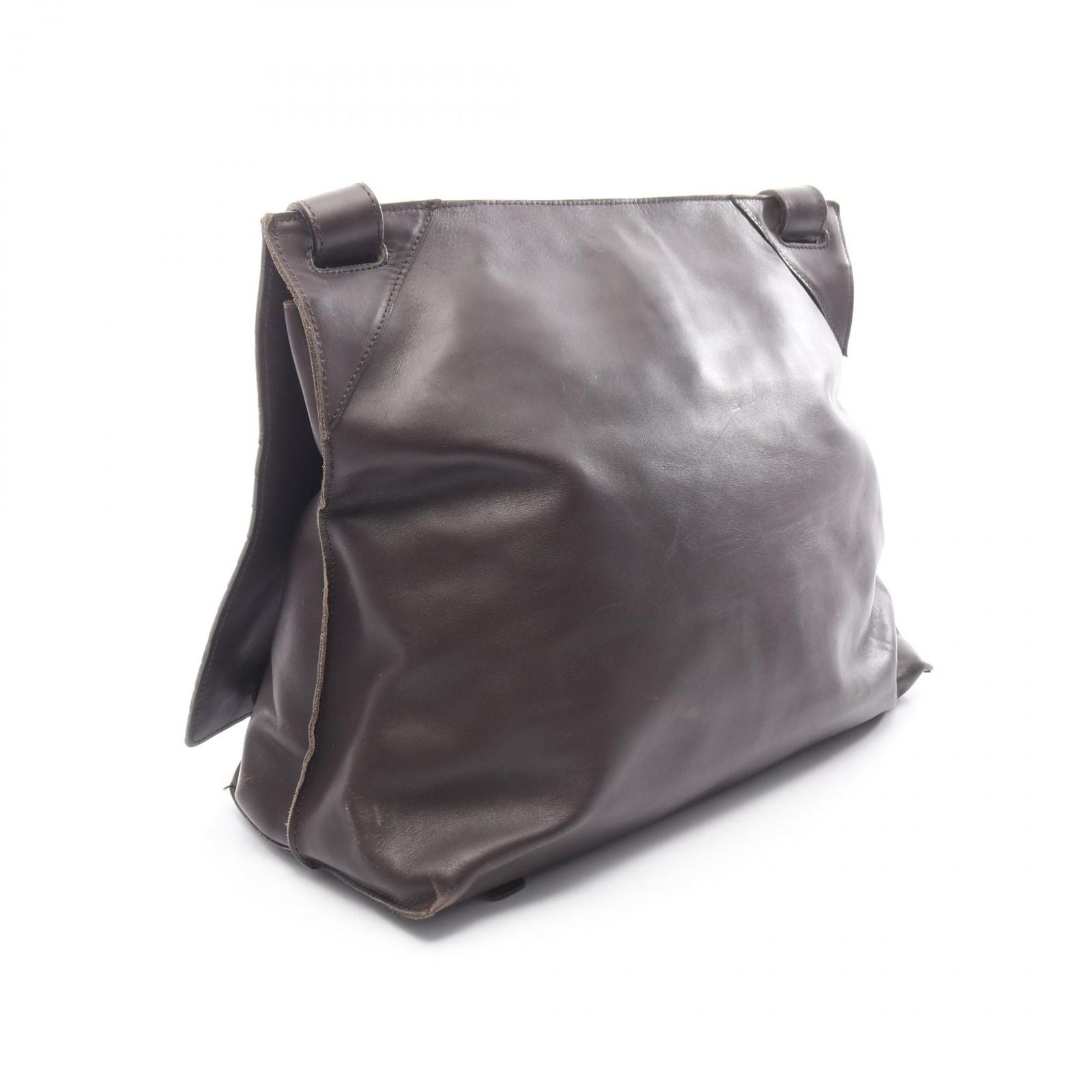 Bottega Veneta Shoulder Bag Intrecciato Dark Brown Leather — view 2