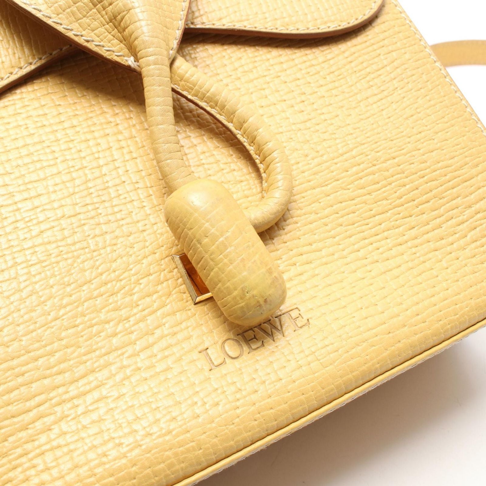 Loewe Shoulder Bag Turnlock Yellow Leather — view 9