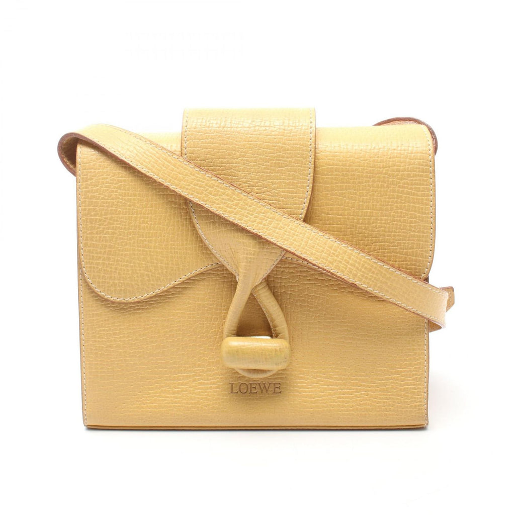 Loewe Shoulder Bag Turnlock Yellow Leather