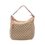 Gucci Shoulder Bag GG Canvas Beige Pink