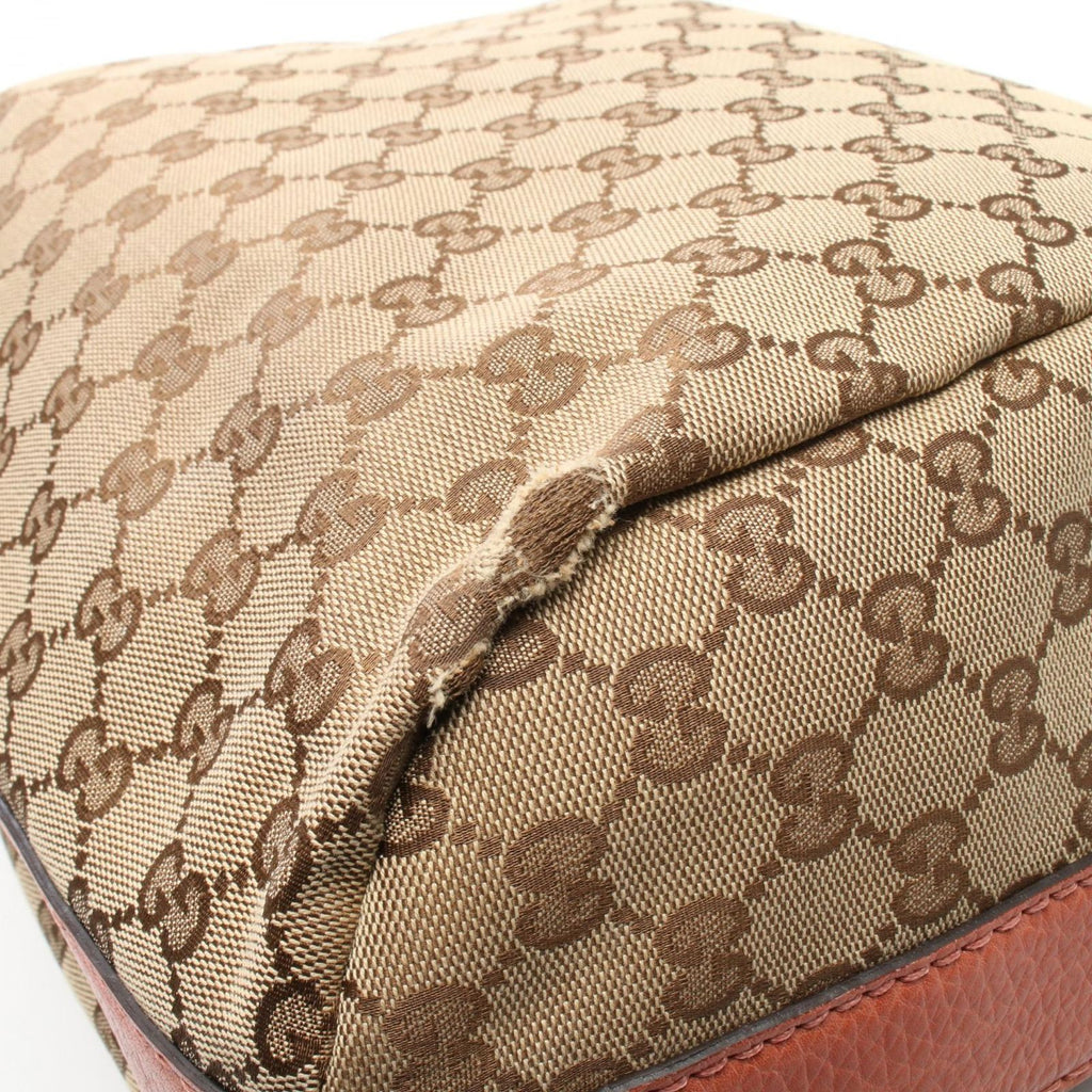 Gucci Shoulder Bag GG Canvas Beige Pink — view 5
