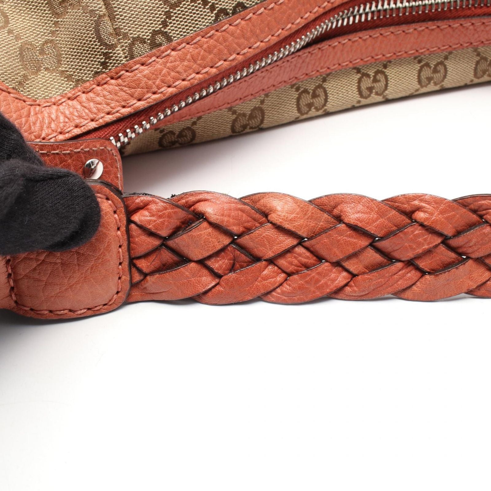 Gucci Shoulder Bag GG Canvas Beige Pink — view 9