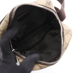 Gucci Shoulder Bag GG Supreme Beige Dark Brown Canvas Leather — view 3