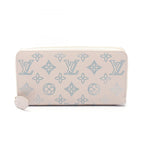 Louis Vuitton Round Wallet Zippy Mahina Flight Mode Brume Leather