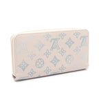 Louis Vuitton Round Wallet Zippy Mahina Flight Mode Brume Leather — view 2
