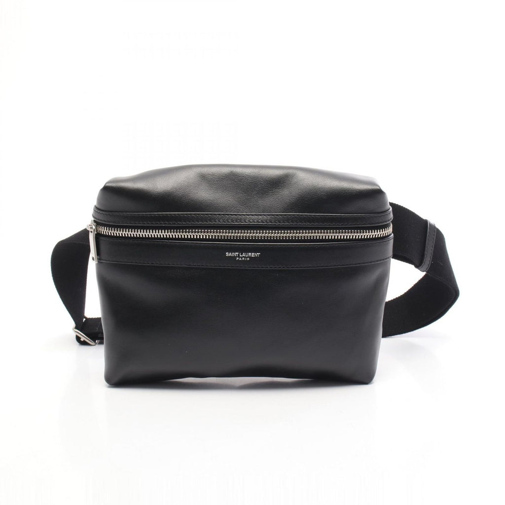 Saint Laurent Paris Waist Bag Sac City Black Leather