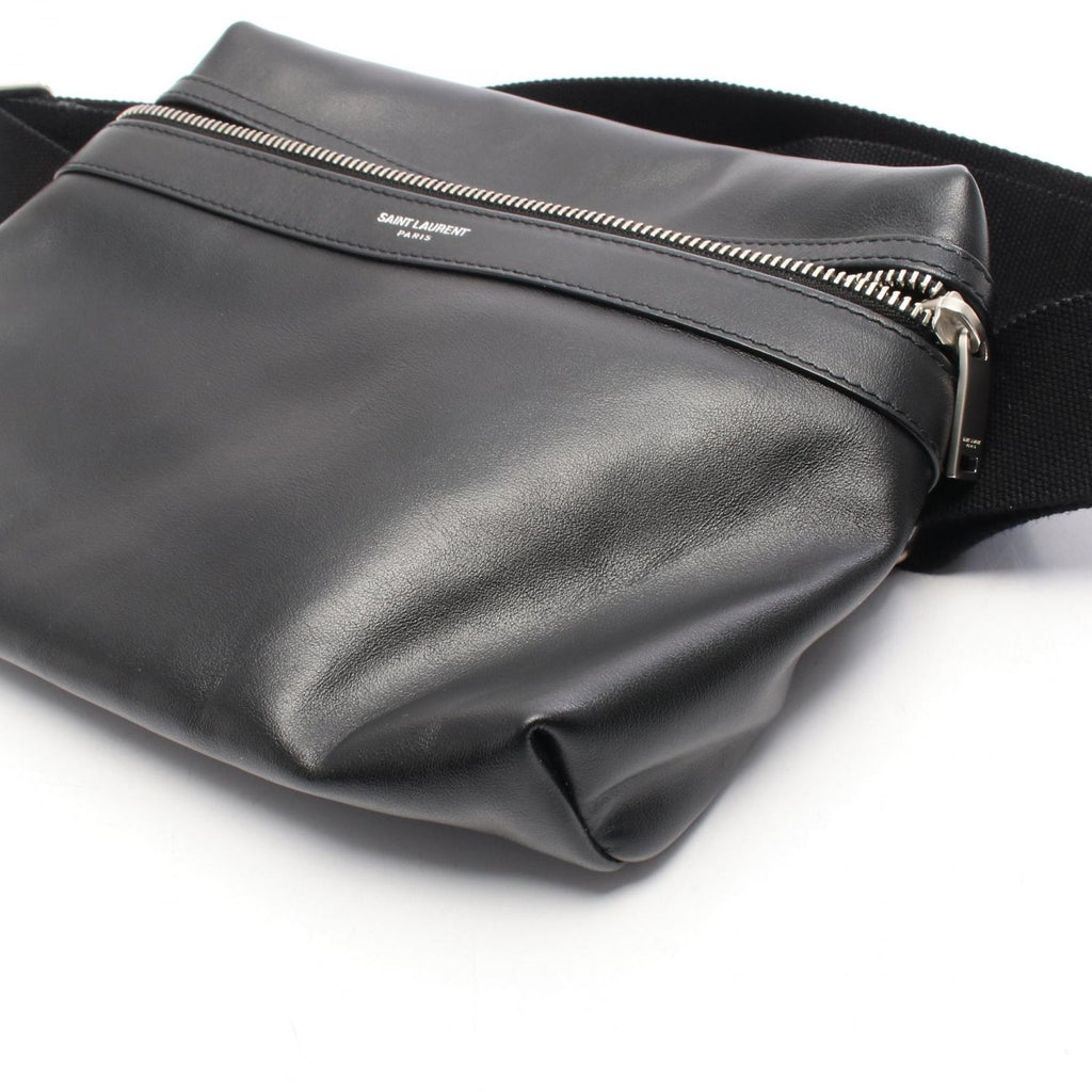 Saint Laurent Paris Waist Bag Sac City Black Leather — view 8