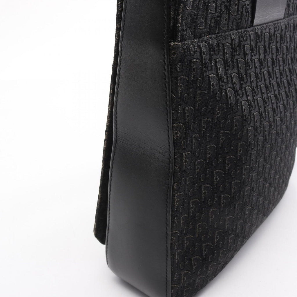 Dior Shoulder Bag Street Chic Trotter Black Canvas Leather — view 7