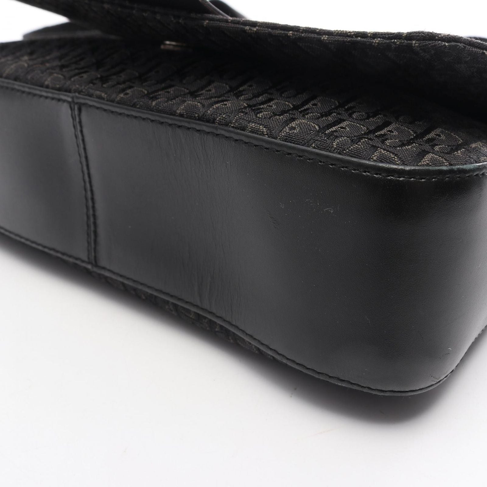 Dior Shoulder Bag Street Chic Trotter Black Canvas Leather — view 6