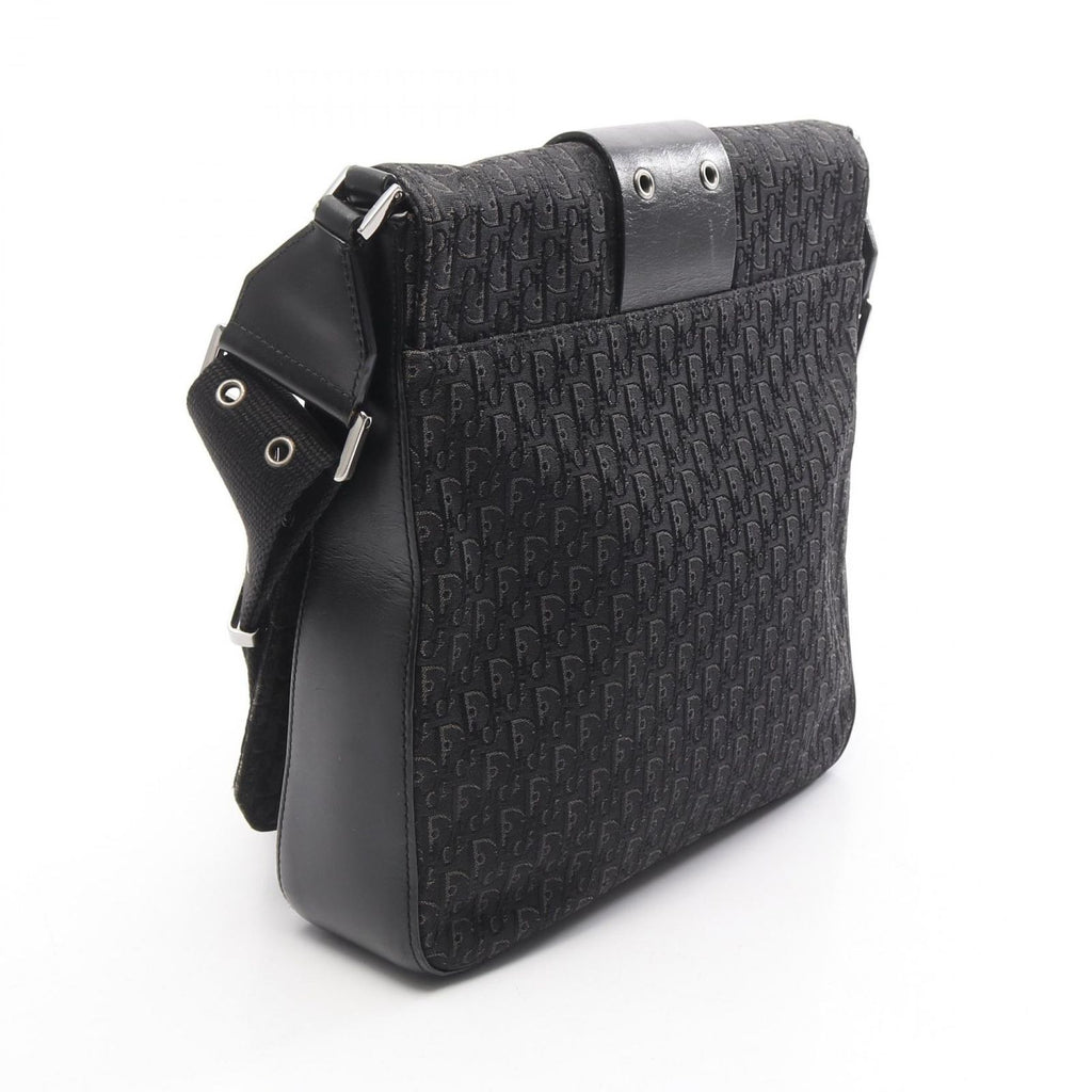 Dior Shoulder Bag Street Chic Trotter Black Canvas Leather — view 2