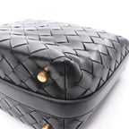 Bottega Veneta Handbag Candy Wallace Intrecciato Black Leather — view 5