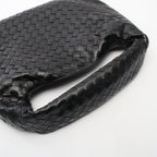 Bottega Veneta Handbag Hop Intrecciato Black Leather Small — view 6