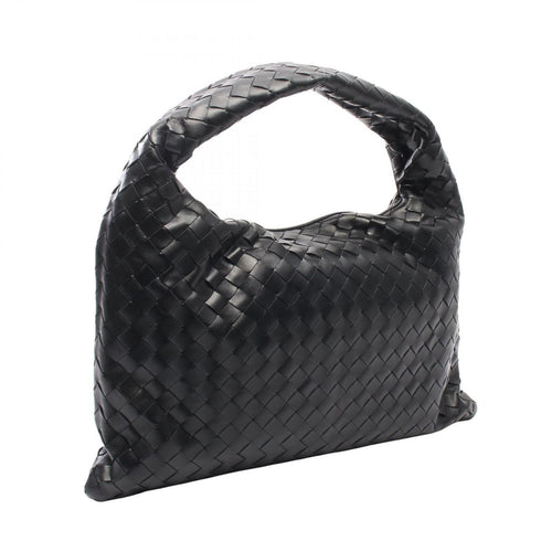 Bottega Veneta Handbag Hop Intrecciato Black Leather Small — view 2