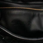 Bottega Veneta Handbag Hop Intrecciato Black Leather Small — view 4