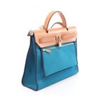Hermes Handbag Herbag Zip PM 2-Way Blue — view 2
